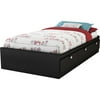 South Shore Spark Twin Bed with Storage, Multiple Finishes