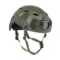 thumbnail image 1 of Protector de casco rápido con ranuras para auriculares, resistente a impactos, equipo práctico y elegante, equipo de protección ligero para exteriores Verde, 1 of 8