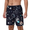 thumbnail image 2 of Balery Galaxy2 Mens Swim Trunks Swim Shorts for Men Quick Dry Inseam Beach Shorts with Compression Liner Pocket-X-Large, 2 of 9