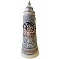 thumbnail image 2 of German Beer Stein Drinkingscenes Giantstein, Replica from year 1897 1.5 liter tankard, beer mug, Limitaet 2022, 2 of 3
