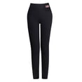 thumbnail image 2 of 2x pantalones forrados de lana cálidos de invierno para mujer, mallas térmicas artificiales cálidas, pantalones de compresión de lana, medias de Zulema Pantalones con forro polar para mujer, 2 of 8