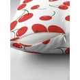 thumbnail image 4 of Ryan; Red Cherry Cartoon Seamless 45x45cm Pillow Cover – Playful Fruit Pattern for Kitchen, Kids' Room or Summer Decor, 4 of 7