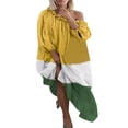 thumbnail image 1 of Plus Size Women Off Shoulder Oversized Maxi Dress Long Sleeve Loose Beach Kaftan, 1 of 3