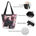thumbnail image 5 of Ratiio Cute Kittens Group Portrait Print Shoulder Bag for Women, Polyester Crossbody Purse Lightweight Handbag for Daily Travel and Casual Use, 5 of 6