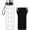 Black, variant on 1 Liter Glass Water Bottle - 32 oz Large Borosilicate Wide Mouth Glass Drinking Bottles With Time Marking, Sleeve,