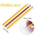 thumbnail image 2 of Unsharpened Wood Pencils Yellow, Wood Cased Hexagonal Pencils With Eraser, Cute Design For Art And Writing, Pre Sharpened (White ,19*1), 2 of 9