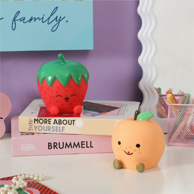 Pack Food Figural LED Mood Light Strawberry Peach