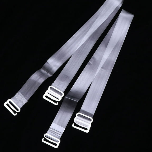 GOOHOCHY 10pcs Transparent Invisible Bra Shoulder Strap Non-slip Woman Replacements Bra Strap Elastic Adjustable Bra Accessories for Women