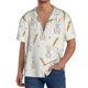 thumbnail image 1 of Balery Retro Rabbit Camisa Casual de Manga Corta con Botones para Hombre, Texturizada, Estilo Cubano, para Playa, Verano-Medium, 1 of 5