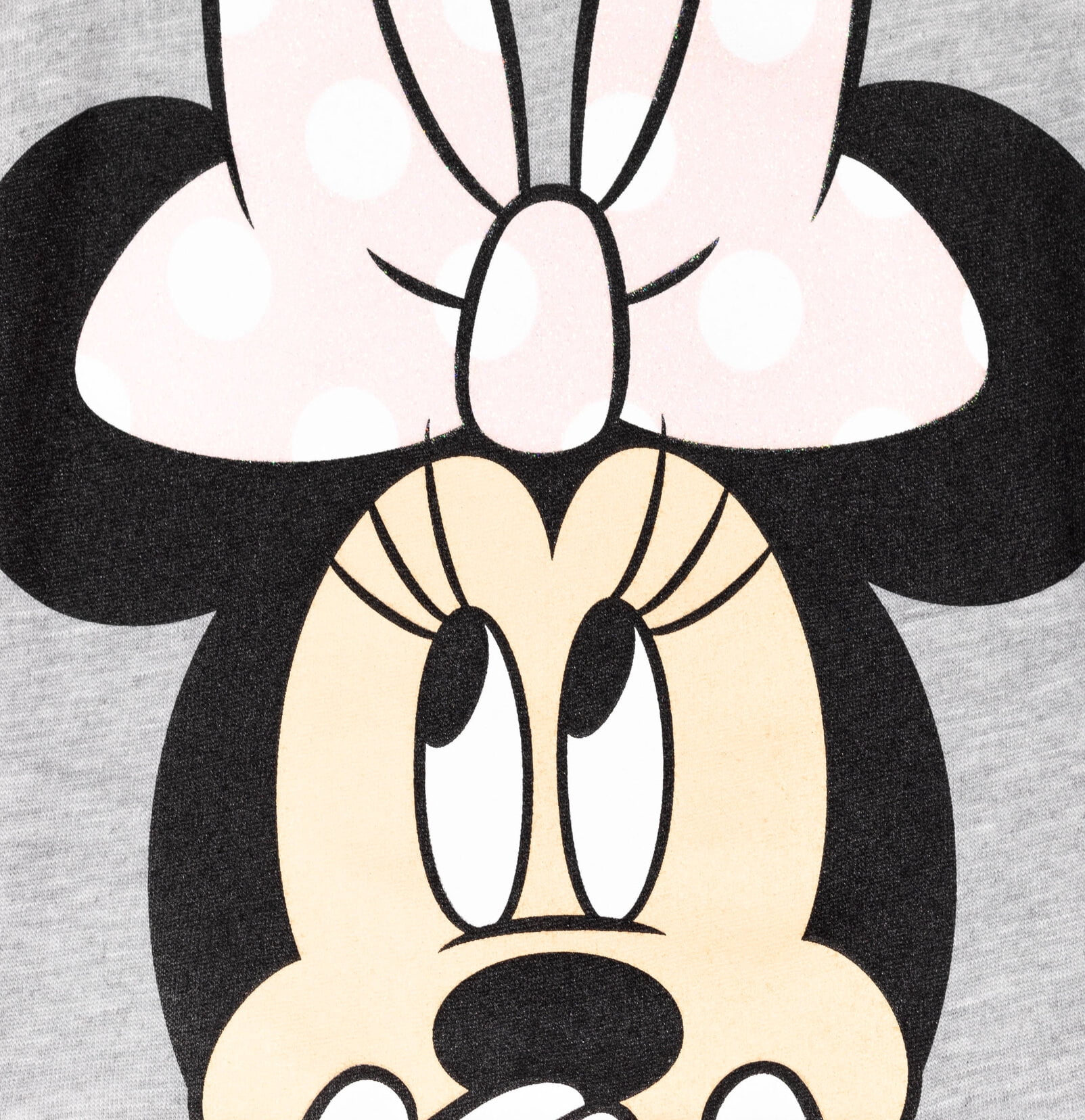 Disney Minnie Mouse Baby Girls' 2-Piece Fleece Sweatshirt and Pants Set Heather Grey Minnie