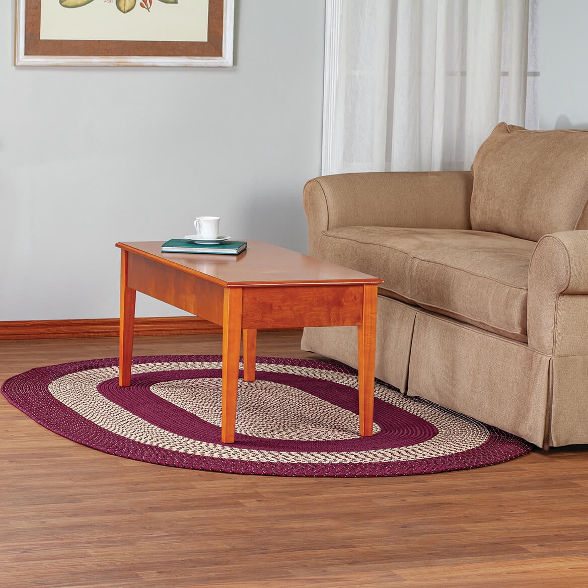 Two-Tone Country Braided Rug by OakRidge