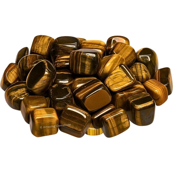 Tiger Eye Crystals and Healing Stones Tumbled - 1000  Carats