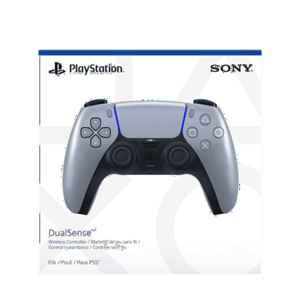 PlayStation®5 DualSense™ Wireless Controller – Sterling Silver, PlayStation 5