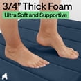 thumbnail image 5 of GORILLA GRIP Bathroom Rug, Soft Absorbent Memory Foam Shower Floor Mat, 24x17 Navy Blue, 5 of 10