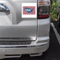 thumbnail image 2 of DistinctInk Custom Bumper Sticker - 3" x 3" Decorative Decal - White Background - USA Map Heart Chevron Flag, 2 of 2