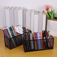 thumbnail image 6 of Under $5 Pen Holder, Black Mesh Pen Holder, 3-Compartment Metal Desk Organizer, Stationery Storage Stand for Office Home, Black Desktop Organizer, by Goohae, 6 of 8