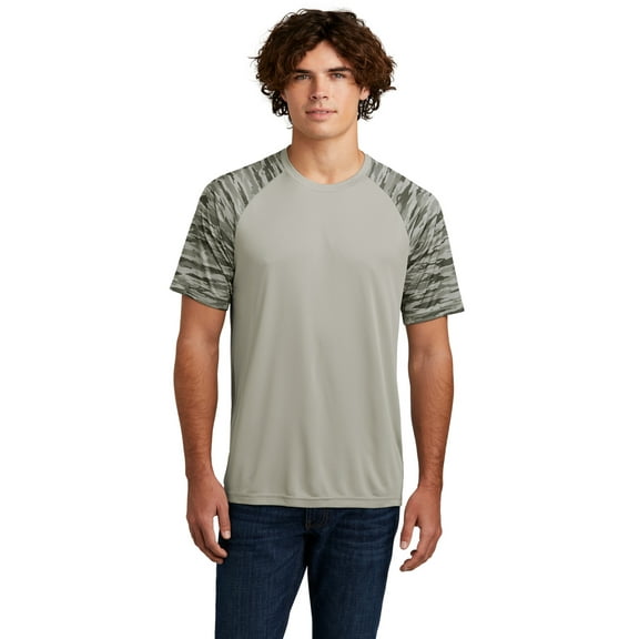 Sport-Tek Drift Camo Colorblock Tee ST376