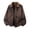 Brown-31, variant on Men Faux Suede Trucker Jacket Button Flap Pockets Retro Coat Casual Street Outfits