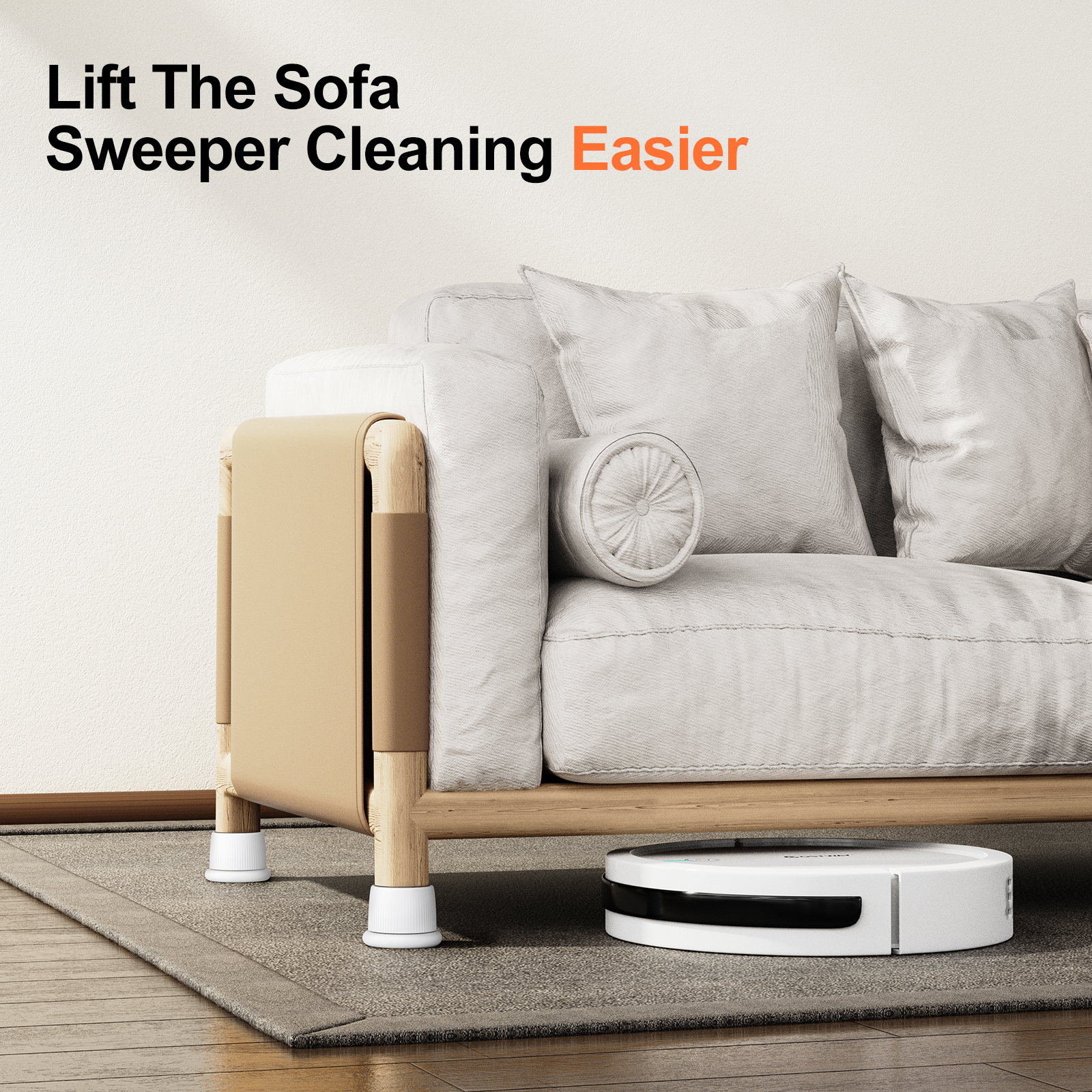 Buy OATSBASF Furniture Risers,2.6Adjustable Bed Riser,Headboard Stopper