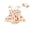 Beige, variant on BemeyourBBs Newborn Baby Girls Summer Clothes Smocked Romper Dress Strap Tie Up Sleeveless Peach Print Bodysuit Playsuit Jumpsuit with Headband