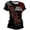 Black, variant on XINPING Women's Red Patriotic Print T-Shirt Short Sleeve Crew Neck Casual Tee with Letter Print Summer Comfortable Top For Ladies