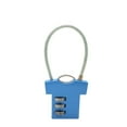 thumbnail image 1 of Candado de combinación portátil de aleación de zinc con forma de ropa para archivador de maleta, color azul, 1 of 2