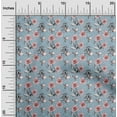 thumbnail image 2 of oneOone Polyester Spandex Light Mint Green Fabric Floral Craft Projects Decor Fabric Printed By The Yard 56 Inch Wide, 2 of 4