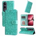 thumbnail image 5 of Funda tipo cartera GANGXUN para Vivo V50 Lite , diseño girasol, cuero PU, soporte, cierre magnético, tarjetero, 5 of 5