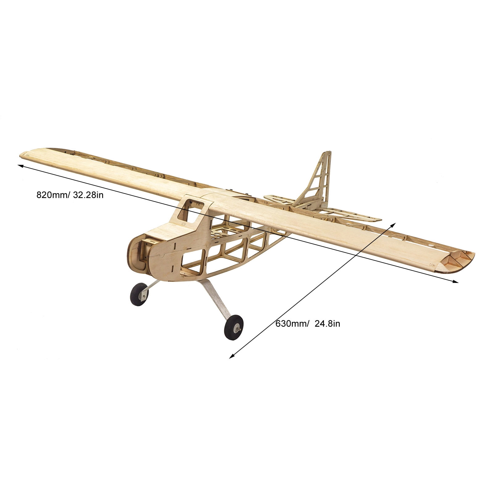 Adults Dancing Wing Hobby T05 Vogee-08 820mm Wingspan Balsa Wood Remote Control Aeroplane Trainer KIT/ KIT+Power Combo - KIT+Motor+ESC+Servo+Prop+Film Pack