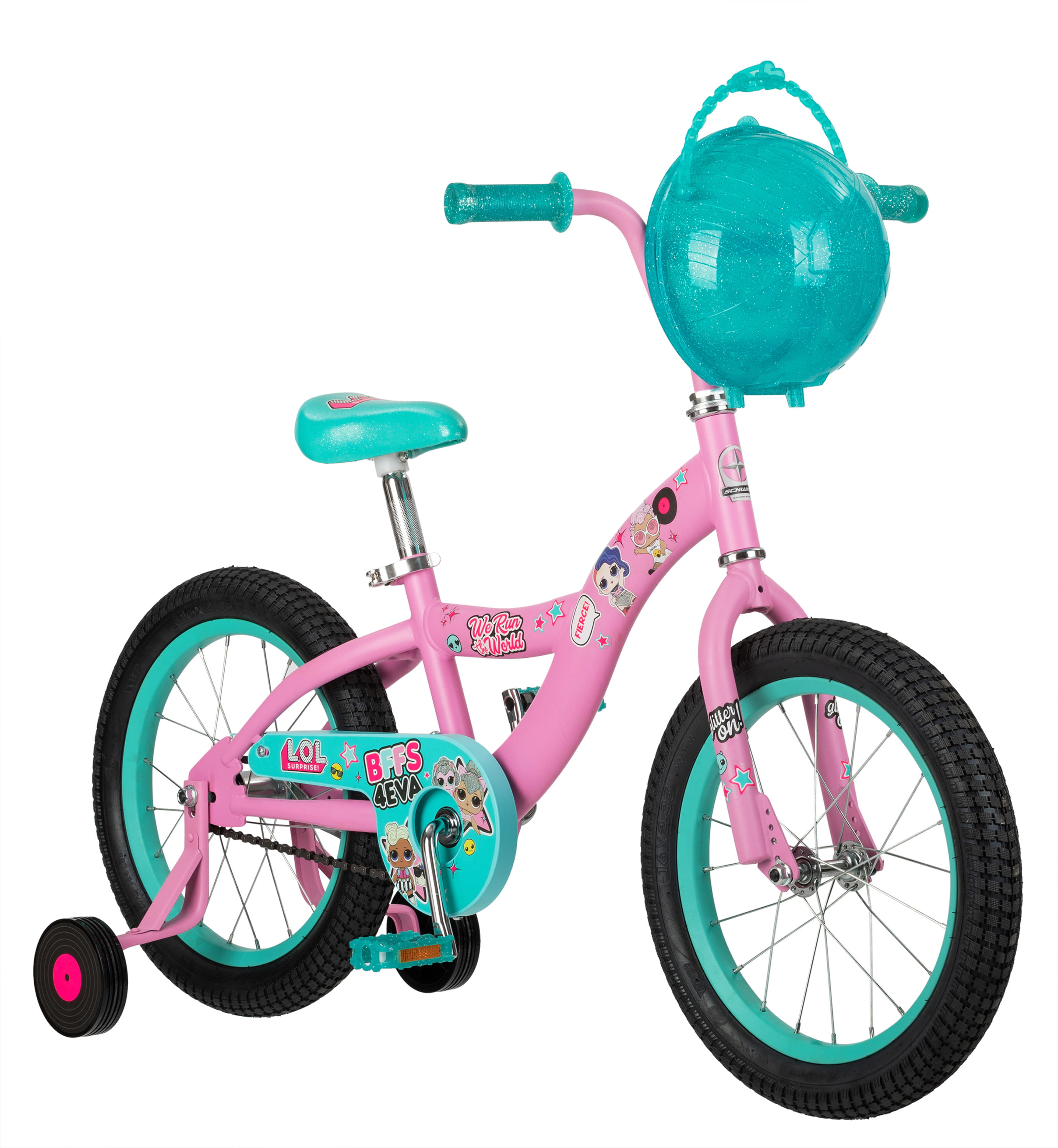 White Girls Steel Pink 16 Lol City Bike 40.6 cm 16" Turquoise 