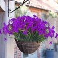thumbnail image 4 of Artificial Fall Flowers for Outdoors, 20 Bundles Faux Plants No Fade Plastic Shrubs Autumn Decor Farmhouse Home Garden Thanksgiving (Fall Orange), 4 of 5