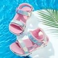 thumbnail image 6 of Girls Open Toe LED Sandals Kids Summer Sports Sandals Comfort Outdoor Light Up Flat Sandal Shoes for Kids, 6 of 12