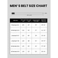 thumbnail image 2 of Catelles Dark Brown Toothless Automatic Buckle Dress Leather Belt for Men, Adjustable Buckle, Elasticity Belt&Waist Size 44 Width 1.38 inches, 2 of 7