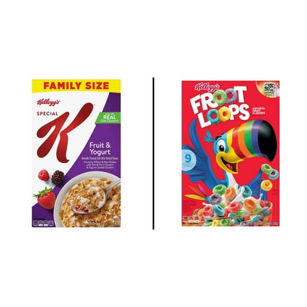 Kellogg's Special K Fruit and Yogurt 19.1 oz & Kellogg's Froot Loops Original Cold 10.1 oz