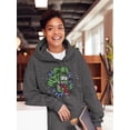 thumbnail image 2 of Rat Fink Face Out Of Hole Hoodie Women -T-Line Designs, Female XX-Large, 2 of 4