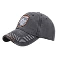 thumbnail image 1 of MIASHUI Men Women Washed Denim Cap Unisex Adjustable Baseball Hat,Black, 1 of 4