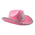 thumbnail image 4 of 2 sombreros de vaquero, sombrero de del para niñas, disfraz de disfraces Zulema Sombrero de vaquero, 4 of 8