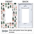thumbnail image 3 of Yayeee Rocker Switch Wall Plate 1-Gang 4.6"x2.9" Home Decorative Outlet Cover, Orange Christmas House, 3 of 6
