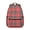 Red and Black, variant on Purple and Black Checkered Pattern Backpack for School, Cute School Bag with Adjustable Shoulder Straps and Padded Back, 15.3"x11"x7.1"