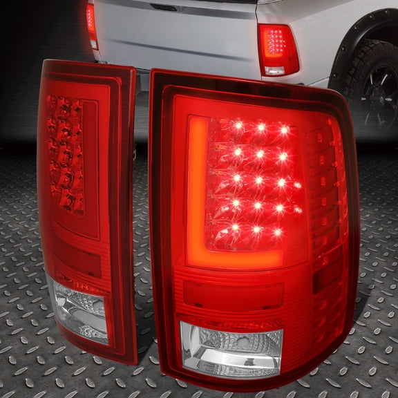 Nuvision LED L-Tube Bar Tail Light Rear Stop Brake Lamp Red for 09-17 Ram 1500 2500 3500