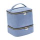 thumbnail image 3 of Bolsa organizadora de esmaltes de uñas, estuche de portátil a prueba de polvo, bolso organizador para herramientas de manicura y pintalabios. Azul, 3 of 8