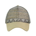thumbnail image 2 of C.C Unisex Abstract Navajo Weaved Panel Adjustable Precurved Baseball Cap Hat, Brown, 2 of 4
