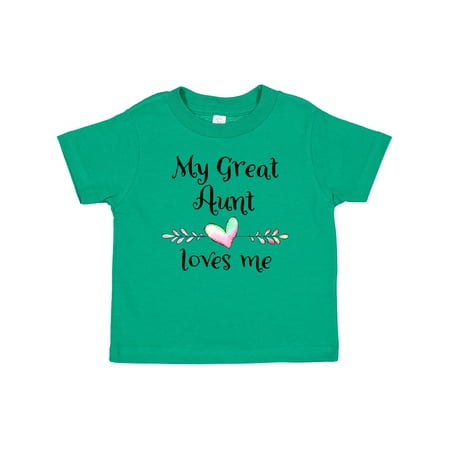 

Inktastic My Great Aunt Loves Me- Heart Gift Baby Boy or Baby Girl T-Shirt