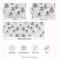 thumbnail image 2 of Yayeee Pillowcase Standard Size Set of 2 Satin Wrinkle Resistant Pillow Case, Black Cartoon Snowmen, 2 of 8