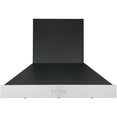 thumbnail image 3 of Ancona Pro Hotte de Cuisinière Pyramidale Murale à Conduits de 36 Po en Noir et Acier Inoxydable, 3 of 7