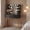 Black, variant on Homall Vanity Desk with Mirror, Power Outlet & LED Lights, Makeup Vanity Table with 2 Drawers & 4 Shelves, Dressing Table for Bedroom Dressing Room, White