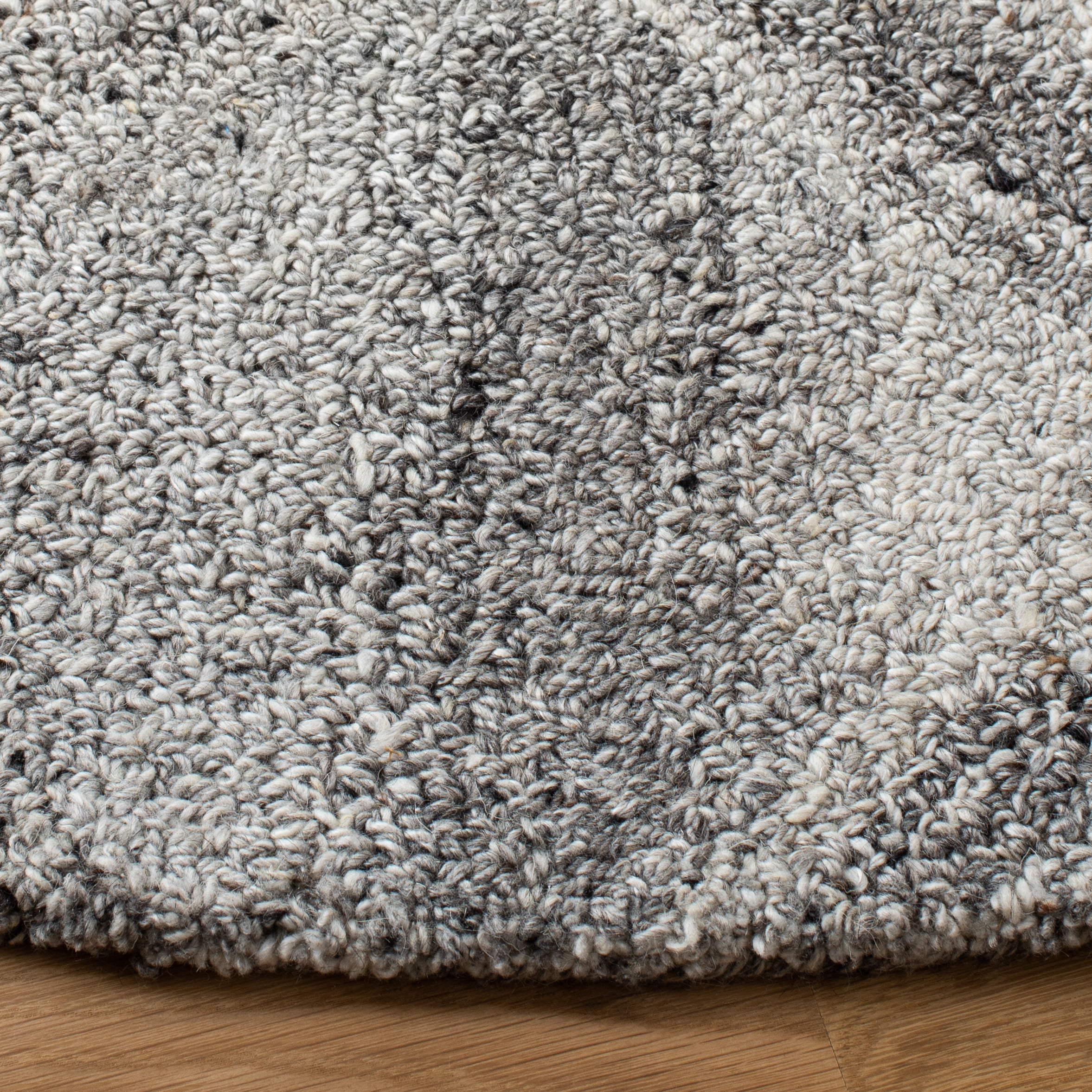SAFAVIEH Abstract Phillis Geometric Area Rug, Gray/Black, 6' x 6' Round