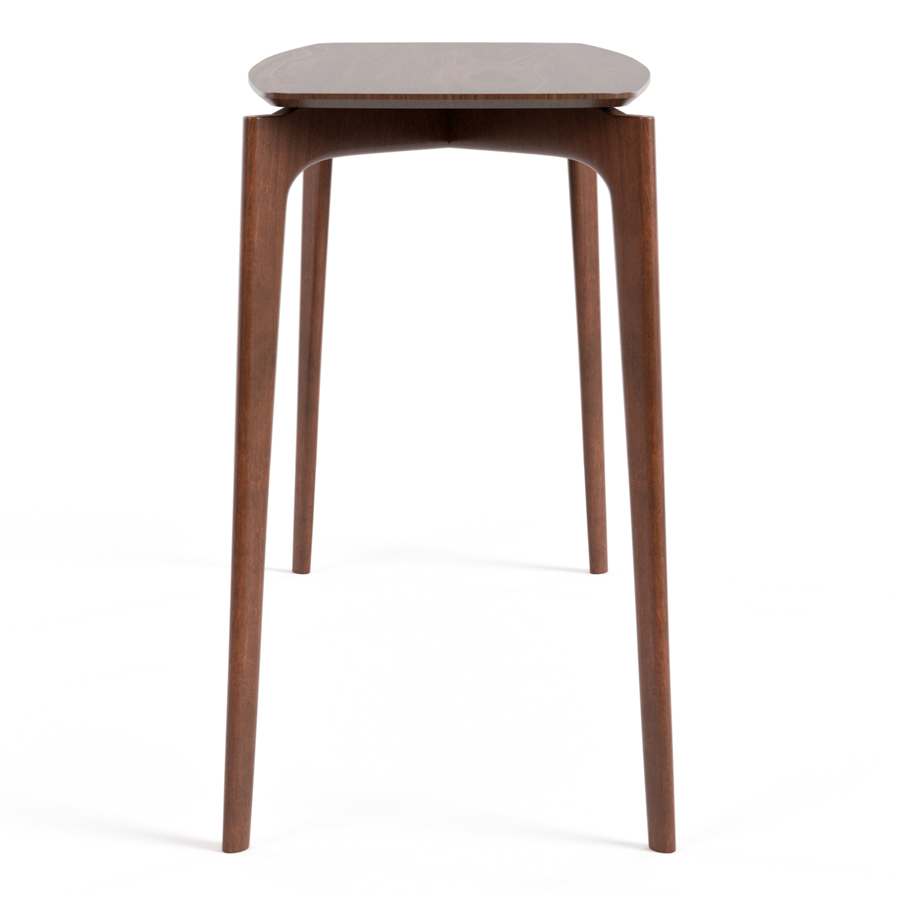 Furniture of America Erik 59" Rectangle Counter Height Dining Table, Walnut