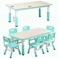 thumbnail image 6 of CuisinSmart Kids Storage Activity Table and 6 Chair Set, Lake Blue, 6 of 7