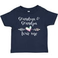 thumbnail image 3 of Inktastic Grandma and Grandpa Love Me Heart Grandchild Boys or Girls Baby T-Shirt, 3 of 5